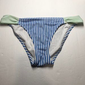 Victoria’s Secret blue stripe bikini bottom medium